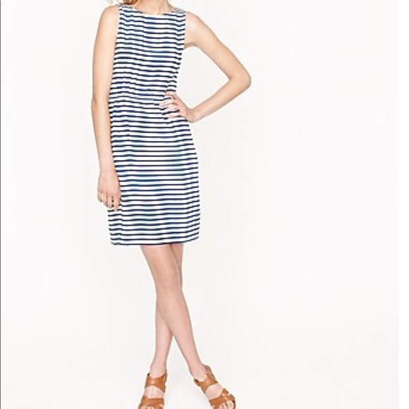 J.Crew Silk Dree Dress in Deck Stripe - Picture 1 of 2